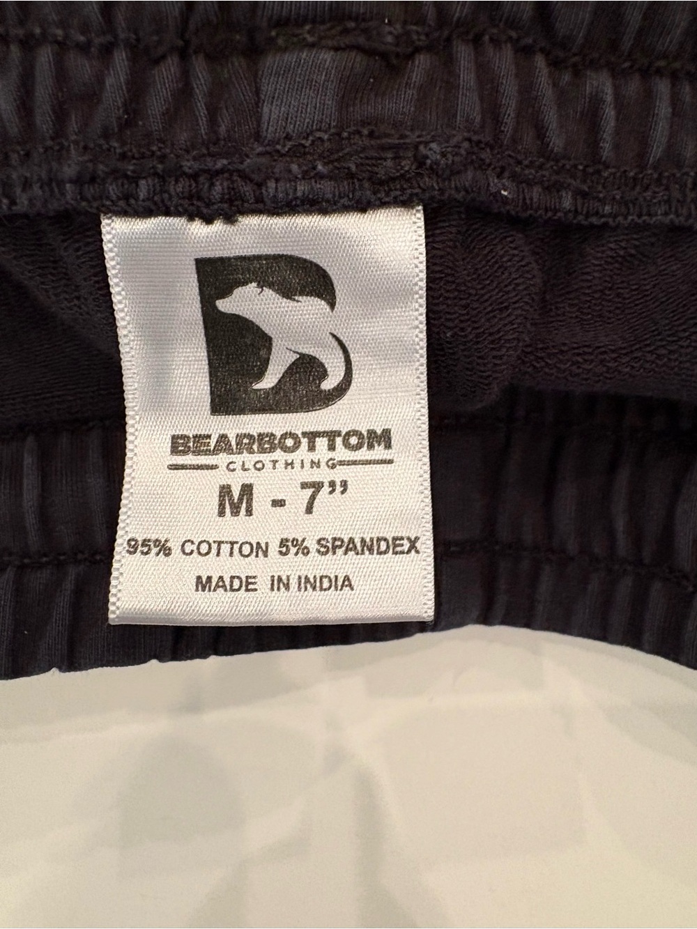 Bearbottom Men's Black Drawstring Athletic Shorts-medium-jogging-workout-lounge